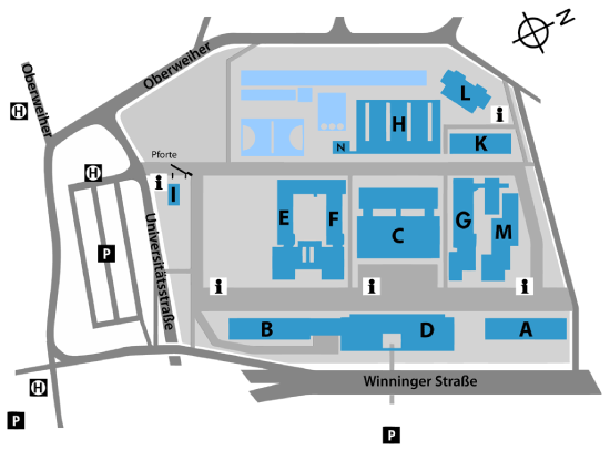 Campusplan Koblenz-Metternich